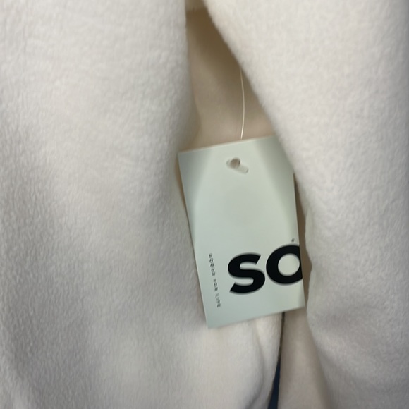 Juniors' SO® Polar Fleece Hoodie in Coconut White - Picture 7 of 7